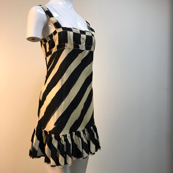Twenty8twelve black and cream striped mini dress - Picture 4 of 6